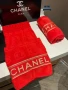 Chanel Луксозни Хавлии - 2бр. в кутия - Налични Различни Цветове Код E704, снимка 5