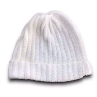 Бяла плетена шапка, снимка 1 - Шапки - 43684807