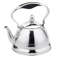 Луксозен чайник за чай с цедка, висококачесвен инокс, 1L, снимка 2 - Аксесоари за кухня - 44064453