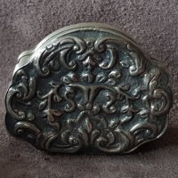 Българска възрожденска сребърна кутийка за емфие 19 век, снимка 3 - Антикварни и старинни предмети - 33066816