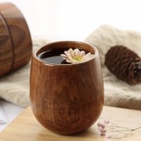 Дървена чашка за кафе, чай, 100мл, снимка 1 - Чаши - 43677410