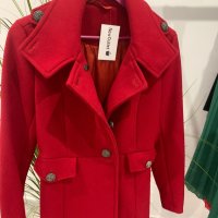 Червено палто, снимка 2 - Палта, манта - 43500914
