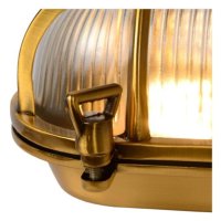 Масивна овална фасадна лампа стил 20-ти век., снимка 5 - Външни лампи - 43258822
