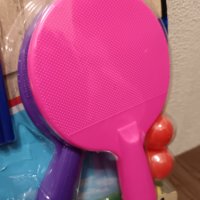 Комплект за тенис на маса с мрежа,топчета, розова и лилава хилка., снимка 9 - Тенис - 44087798