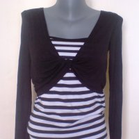 AMISU - ефектна блузка, снимка 1 - Тениски - 26851043