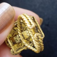 Антика / руски пръстен от соц-а с естествен кралски  кехлибар , снимка 5 - Антикварни и старинни предмети - 34629542