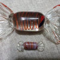 Стъклени бонбони- Муранско стъкло, снимка 1 - Антикварни и старинни предмети - 27367969
