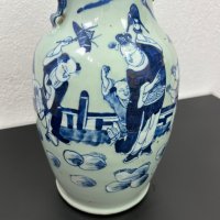 Китайска порцеланова ваза №4824, снимка 3 - Антикварни и старинни предмети - 43462970