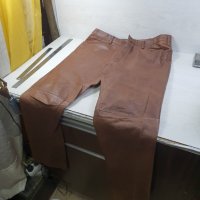 Кожен Панталон - Естествена Кожа Размер Л, снимка 1 - Панталони - 39213635