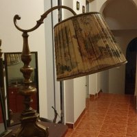 Страхотна антикварна бронзова лампа , снимка 7 - Антикварни и старинни предмети - 38439993