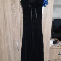 Елегантна черна рокля , снимка 1 - Рокли - 38647776