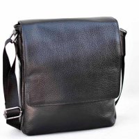 Комплект мъжка чанта от еко кожа за през рамо и  портфейл от естественка  кожа, снимка 4 - Чанти - 37937821