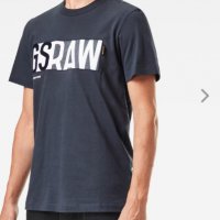 Нова мъжка тениска GS RAW DENIM LOGO T-shirt, снимка 2 - Тениски - 35610469