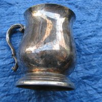Посребрена чаша халба-2, снимка 3 - Антикварни и старинни предмети - 28527256