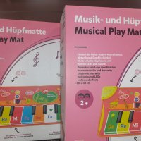 Музикално килимче за скачане с 20 мелодии и светлини , Детско музикално килимче розово, снимка 2 - Музикални играчки - 43115354