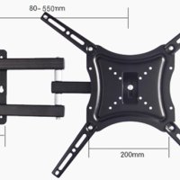 Стойка за телевизор на стена с универсален захват и подвижно рамо, снимка 11 - Стойки, 3D очила, аксесоари - 43777288