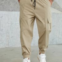 Мъжки плътни карго панталони с големи размери, снимка 2 - Панталони - 43900455