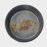 Стара емайлирана кръгла тавичка, паница (8.3), снимка 4 - Антикварни и старинни предмети - 43673768