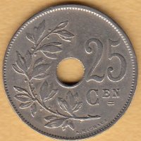 25 сантима 1929(холандска легенда), Белгия, снимка 1 - Нумизматика и бонистика - 38514561