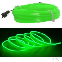 Интериорна LED лента за кола, 2м., 12V, зелен, снимка 1 - Аксесоари и консумативи - 33318586