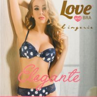 Нови комплекти сутиен с бразилиана на точки дантела Love&Bra, снимка 1 - Бельо - 28360924
