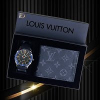 💥Louis Vuitton мъжки подаръчни комплекти💥, снимка 2 - Портфейли, портмонета - 43375130