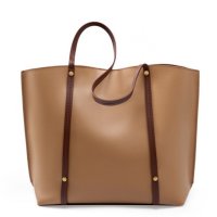 Дамска чанта Естествена кожа Brown 1155, снимка 1 - Чанти - 44000218