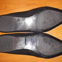 H&M ниски равни обувки дамски черни 36 като НОВИ , снимка 4 - Дамски ежедневни обувки - 43249648