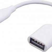 Кабел Преходник Type C - USB женско OTG Digital One Бял SP00065 On-The, снимка 1 - USB кабели - 32941333