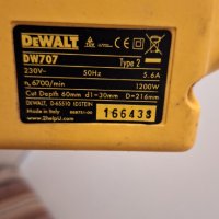 Потапящ циркуляр , герунг Dewalt DW-707, снимка 4 - Други инструменти - 43126047