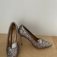 Впечатляващи бляскави обувки, снимка 5 - Дамски елегантни обувки - 37074853