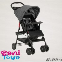 Лятна детска количка ZIZITO Adel, тъмно сива, снимка 1 - Детски колички - 38205645