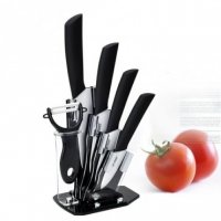 Керамични ножове 4 броя с белачка и поставка, снимка 7 - Аксесоари за кухня - 39073538