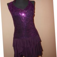 Елегантна рокля в лилаво , снимка 5 - Рокли - 27747913