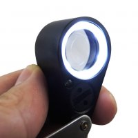 Бижутерска мини лупа с 20 кратно оптично увеличение с LED и UV светлина, снимка 7 - Други инструменти - 21706045