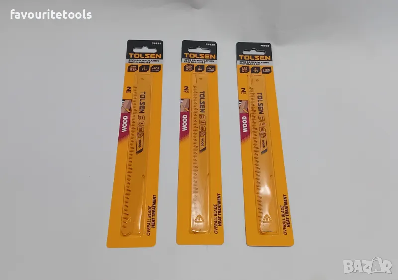 Комплект ножове за дърво за саблен трион Tolsen 2бр., снимка 1