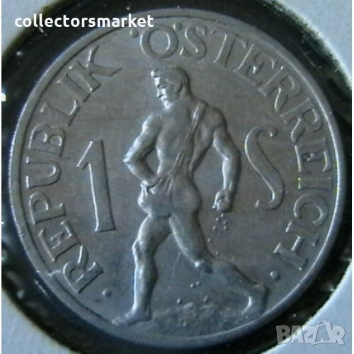 1 шилинг 1957, Австрия, снимка 1