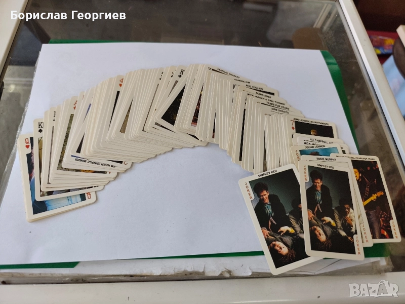 Лот 91 броя карти от дъвки dandy rock n bubble, снимка 1