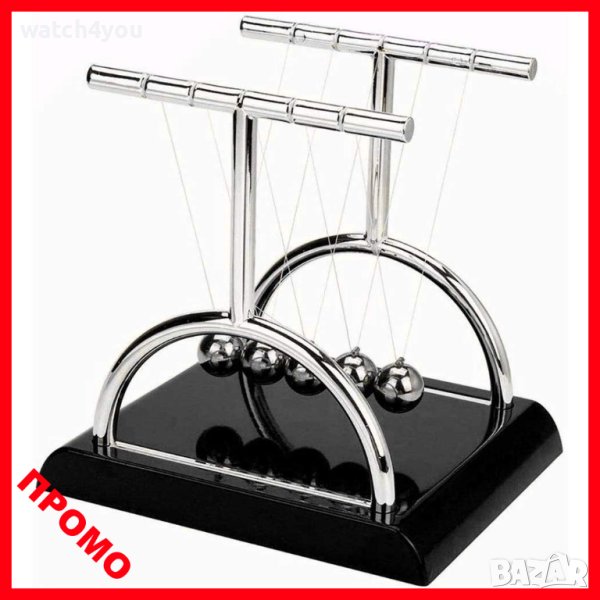 МАХАЛО ЛЮЛКАТА НА НЮТОН. БЛЪСКАЩИ ТОПЧЕТА. ПЕРПЕТУУМ МОБИЛЕ.СТИЛЕН АКСЕСОАР ЗА БЮРО PERPETUUM MOBILE, снимка 1