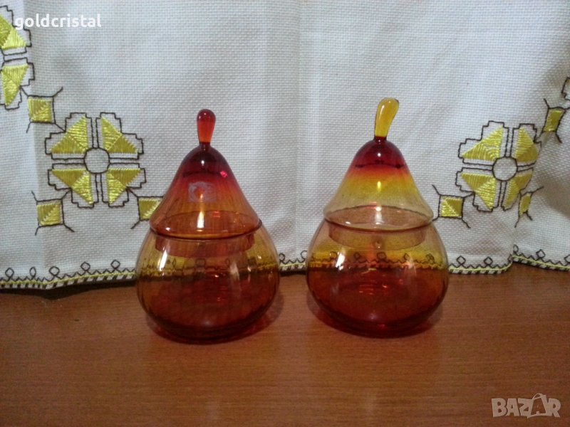 Кристална кутия захарница , снимка 1