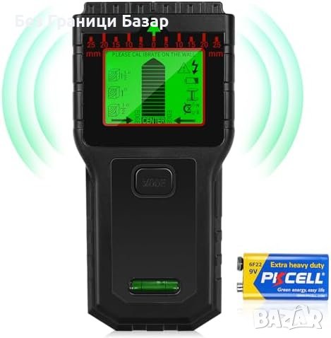 Нов 8 в 1 Стенен Скенер Детектор с LCD - Идеален за Дърво, Метал, Тръби, снимка 1