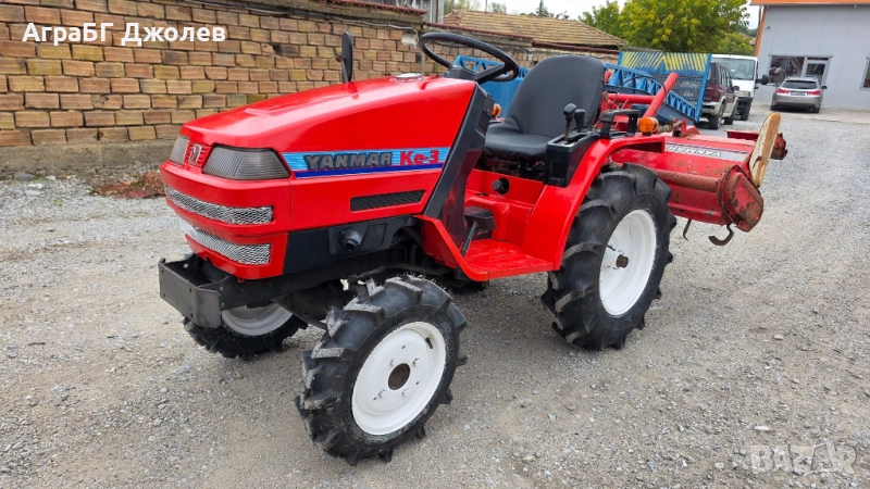 Японски трактор Yanmar KE-3 с фреза, 4х4, 13.5 кс, АраБГ Джолев, снимка 1