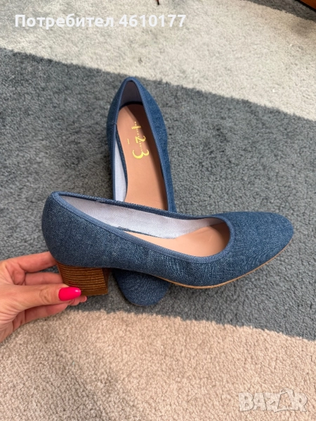 Нови дамски обувки denim 38, снимка 1