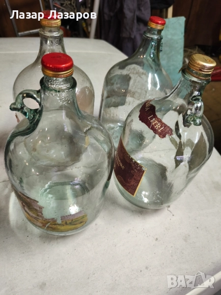 Продавам стъклени дамаджани 5 литра, снимка 1