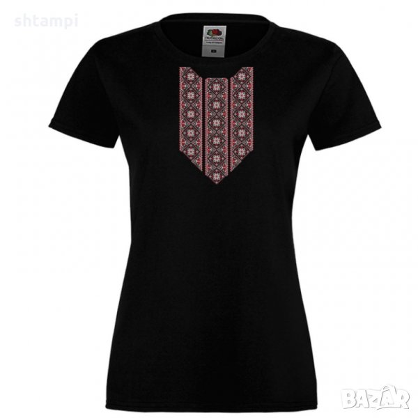 Дамска тениска ШЕВИЦИ Шевица 1 червено, снимка 1