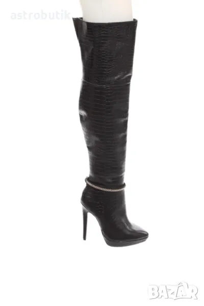 Дамски дълги ботуши/естествена кожа/- намаление!, снимка 1