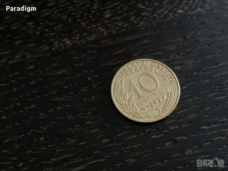 Монета - Франция - 10 сентима | 1989г., снимка 1