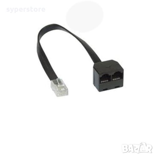 Преходник адаптер разклонител за RJ45 от 1 към 2 Digital One SP01433 Adapter ISDN/2xRJ45 , снимка 1