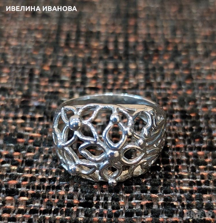 Сребърен пръстен , снимка 1