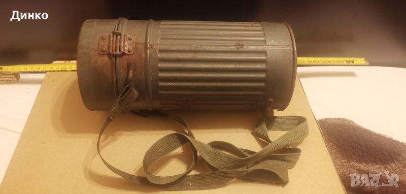 Немска кутия за противогаз от ВСВ Луфтшуц оригинал., снимка 1